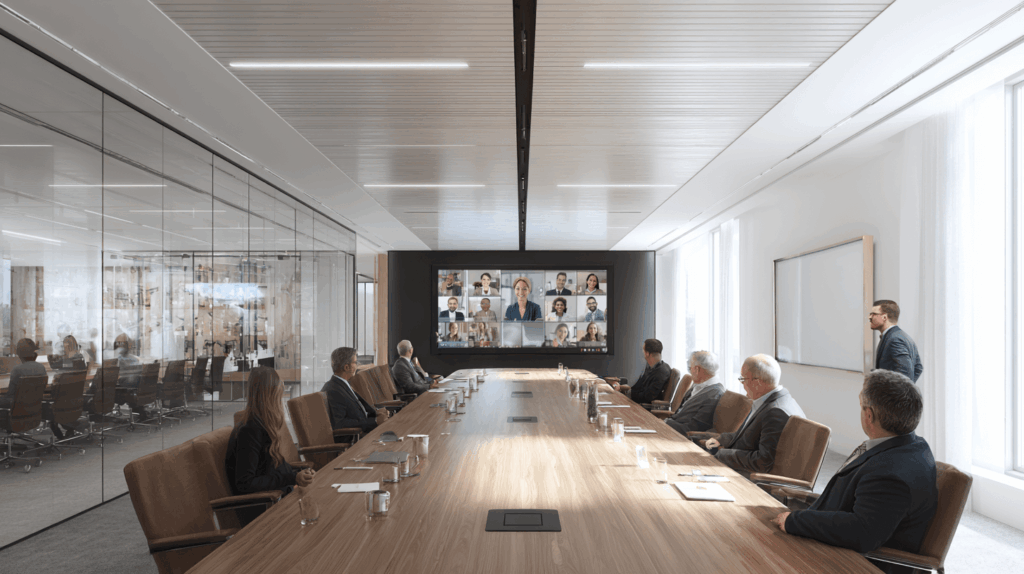 Sala grande de videoconferencia