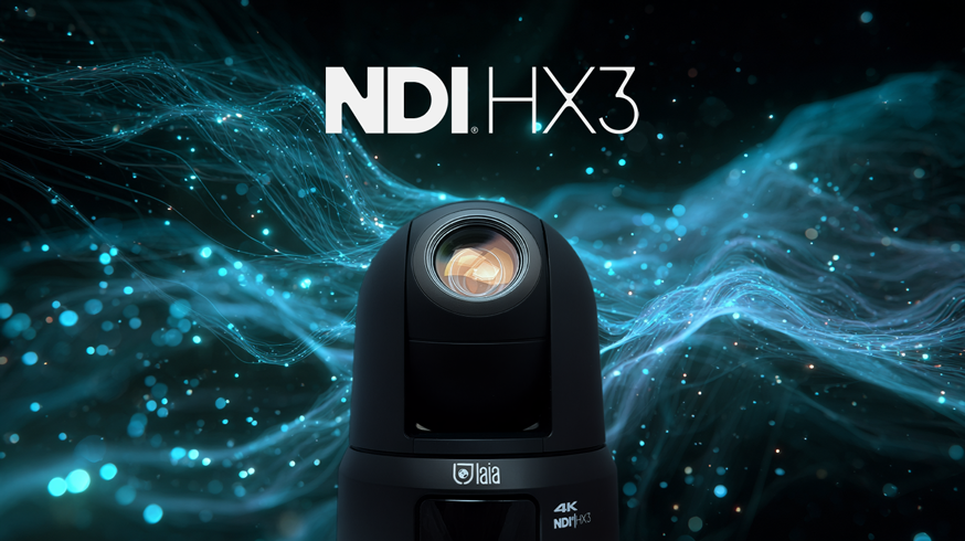 cámara ptz broadcaster pro 25x con ndi hx3 de serie
